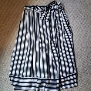 Banana Republic Striped Midi Skirt